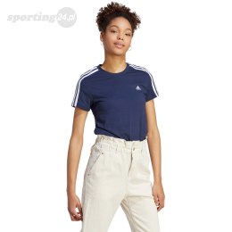 Koszulka damska adidas Essentials Slim 3-Stripes Tee granatowa IM2791 Adidas