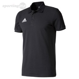 Koszulka męska adidas Tiro 17 Cotton Polo czarna AY2956 Adidas teamwear