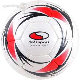 Piłka nożna SMJ Indor Thunder Sala biało-czerwono-czarna Smj