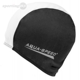 Czepek Aqua-Speed Polyester Cap czarno biały 57 091 AQUA-SPEED