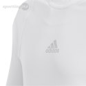 Koszulka dla dzieci adidas Alphaskin Sport LS Tee JUNIOR biała CW7325 Adidas teamwear