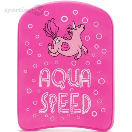 Deska do pływania Aqua-Speed Kiddie różowa Unicorn 186 AQUA-SPEED