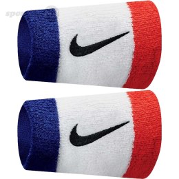 Frotki na rękę Nike szerokie Swoosh niebiesko-biało-czerwone 2szt N0001586620 Nike Football