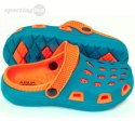 Klapki basenowe dla dzieci Aqua-speed Silvi kol 01 niebiesko pomarańczowe AQUA-SPEED