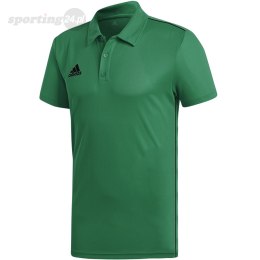 Koszulka męska adidas Core 18 Climalite Polo zielona FS1901 Adidas teamwear