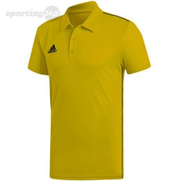 Koszulka męska adidas Core 18 Climalite Polo żółta FS1902 Adidas teamwear