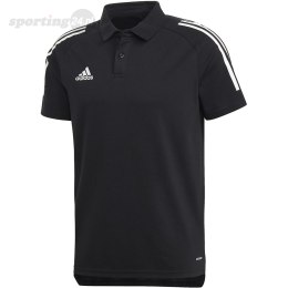 Koszulka męska adidas Condivo 20 Polo czarno-biała ED9249 Adidas teamwear