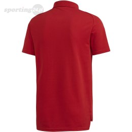 Koszulka męska adidas Condivo 20 Polo czerwono-biała ED9235 Adidas teamwear