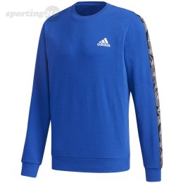 Bluza męska adidas Essentials Tape Sweatshirt niebieska GD5449 Adidas