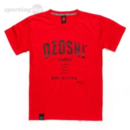 Koszulka męska Ozoshi Atsumi czerwona TSH O20TS007 Ozoshi