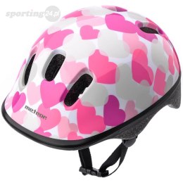Kask rowerowy Meteor KS06 Hearts pink roz S 48-52cm 24819 Meteor