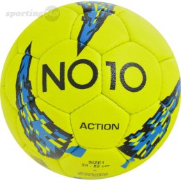 Piłka ręczna NO10 Action Junior roz 1 żółto-niebiesko-czarna NO10