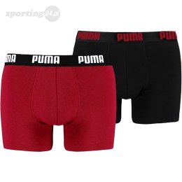Bokserki męskie Puma Basic Boxer 2P czerwone czarne 521015001 786 Puma