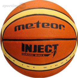 Piłka koszykowa Meteor Inject 14 Paneli 6 brązowo-beżowa 07071 Meteor