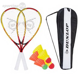 Zestaw do Speedmintona Racketball Set Dunlop żólto-czerwone 762091 Dunlop