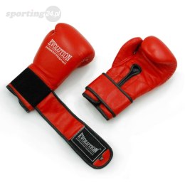 Rękawice bokserskie Evolution profesjonalne ze skóry naturalnej PRO RB-1510,1514 czerwone Evolution