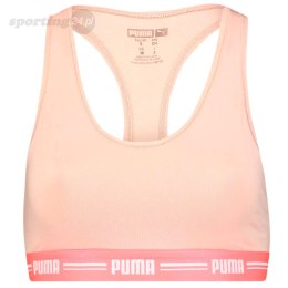 Stanik damski sportowy Puma Racer Back Top 1P Hang różowy 907862 06 Puma