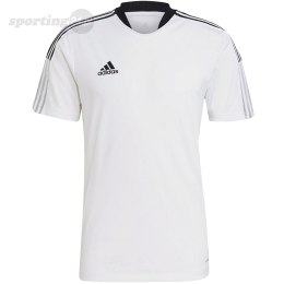 Koszulka męska adidas Tiro 21 Training Jersey biała GM7590 Adidas teamwear
