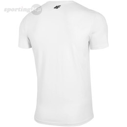 Koszulka męska 4F biały H4L21 TSM022 10S 4F