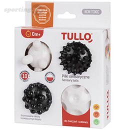 Piłki sensoryczne AM Tullo 4 szt. czarno-białe AM Tullo
