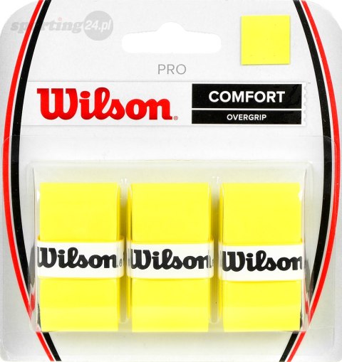Owijka Wilson Pro Comfort Overgrip żółta 3szt WRZ4014YE Wilson