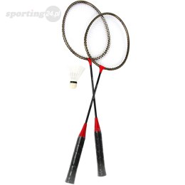 Zestaw do badmintona Spokey Badmnset 1 czarno-czerwony 83371 Spokey
