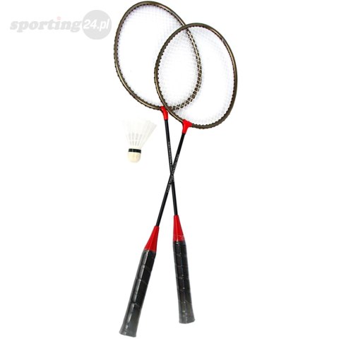 Zestaw do badmintona Spokey Badmnset 1 czarno-czerwony 83371 Spokey