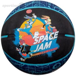 Piłka do koszykówki Spalding Space Jam Tune Court niebiesko-czarna '7 84560Z Spalding