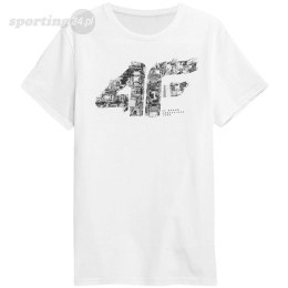 Koszulka męska 4F biała H4Z21 TSM012 10S 4F
