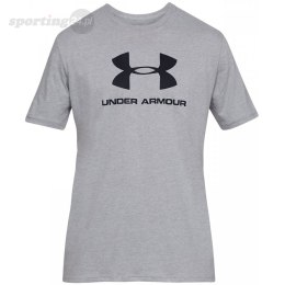 Koszulka męska Under Armour Sportstyle Logo SS szara 1329590 036 Under Armour
