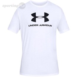 Koszulka męska Under Armour Sportstyle Logo SS biała 1329590 100 Under Armour