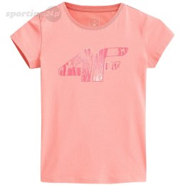 Koszulka dla dziewczynki 4F jasny róż HJZ21 JTSD009A 56S 4F