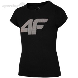 Koszulka dla dziewczynki 4F głęboka czerń HJL22 JTSD005 20S 4F