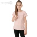Koszulka dla dziewczynki 4F pudrowy koral HJL22 JTSD005 65S 4F