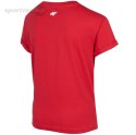 Koszulka dla dziewczynki 4F czerwona HJZ22 JTSD006 62S 4F
