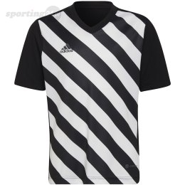 Koszulka dla dzieci adidas Entrada 22 Graphic Jersey czarno-biała HF0123 Adidas teamwear