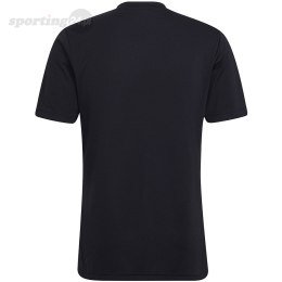 Koszulka męska adidas Entrada 22 Graphic Jersey czarno-biała HF0126 Adidas teamwear