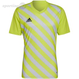 Koszulka męska adidas Entrada 22 Graphic Jersey żółto-szara HF0118 Adidas teamwear