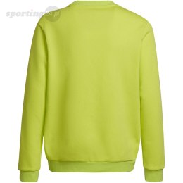 Bluza dla dzieci adidas Entrada 22 Sweat Top limonkowa HC5043 Adidas teamwear