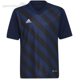 Koszulka dla dzieci adidas Entrada 22 Graphic Jersey granatowo-czarna HF0122 Adidas teamwear