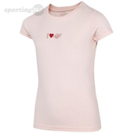 Koszulka dla dziewczynki 4F jasny róż HJZ22 JTSD005 56S 4F