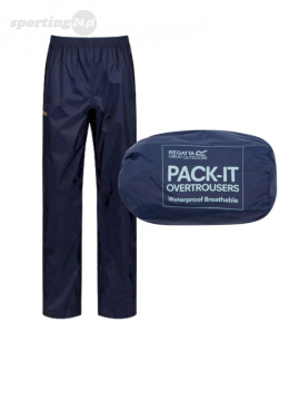 Damskie spodnie przeciwdeszczowe Pack It Granatowy