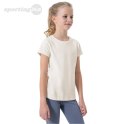 Koszulka dla dziewczynki 4F złamana biel HJZ22 JTSD002 11S 4F