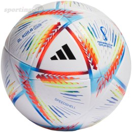 Piłka nożna adidas Al Rihla League biało-niebiesko-pomarańczowa H57791 Adidas teamwear