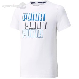 Koszulka dla dzieci Puma Alpha Tee B biała 589257 02 Puma