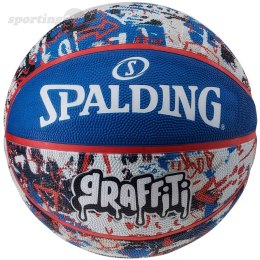 Piłka koszykowa Spalding Graffiti niebiesko-czerwona 84377Z Spalding