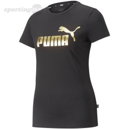 Koszulka damska Puma ESS+ Metallic Logo Tee czarna 848303 01 Puma