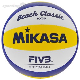 Piłka siatkowa Mikasa VX30 biało-niebiesko-żółta Mikasa