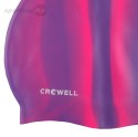 Czepek pływacki silikonowy Crowell Multi Flame fioletowo-różowy kol.05 Crowell