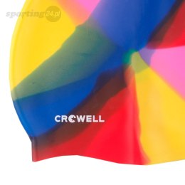 Czepek pływacki silikonowy Crowell Multi Flame kolorowy kol.03 Crowell